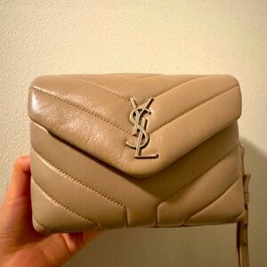 Saint Laurent Toy Lou Lou in Beige